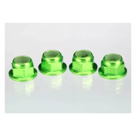 Green anodized axle nuts, TRX1747G