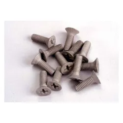Screws, 4x12mm countersunk machine (Aluminum) (12), TRX1948