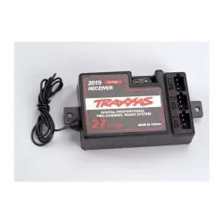 Receiver, 2-channel 27Mhz, without BEC (for use with electro