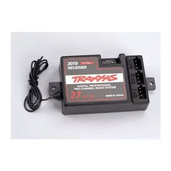 Receiver, 2-channel 27Mhz, without BEC (for use with electro