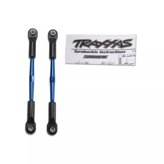 Turnbuckles, aluminum (blue-anodized), toe links, 61mm (2) (, TRX2336A