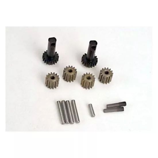 Planet gears (4)/ planet shafts (4)/ sun gears (2)/sun gear, TRX2382