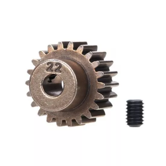 Gear, 22-T pinion (48-pitch) / set screw, TRX2422