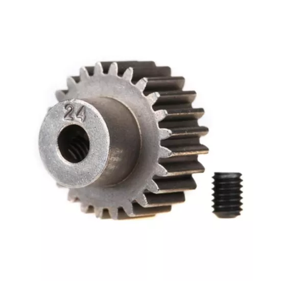 Gear, 24-T pinion (48-pitch) / set screw, TRX2424