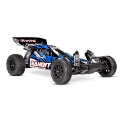 Traxxas BANDIT 1/10 2wd Brushed HD with battery & USB-C charger Blue X