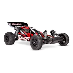 Traxxas BANDIT 1/10 2wd Brushed HD with battery & USB-C charger Red X