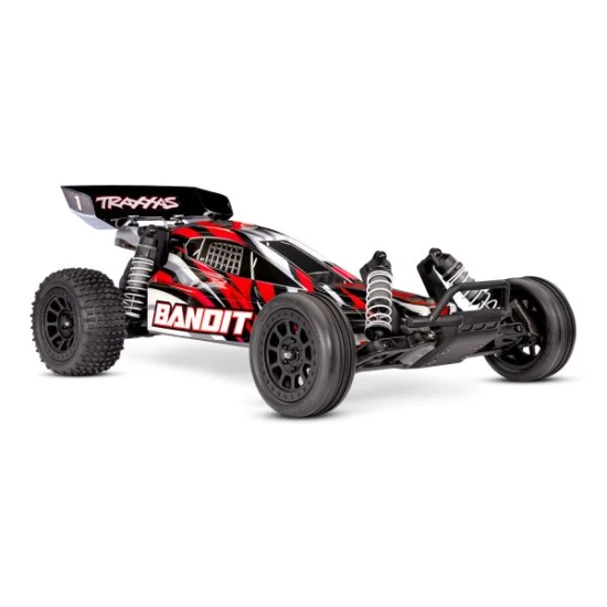 Traxxas BANDIT 1/10 2wd Brushed HD with battery & USB-C charger Red X