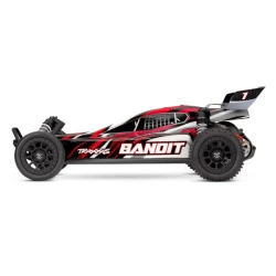 Traxxas BANDIT 1/10 2wd Brushed HD with battery & USB-C charger Red X