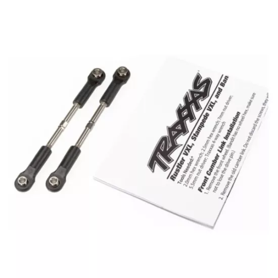 Turnbuckles, toe link, 55mm (75mm center to center) (2) (ass, TRX2445