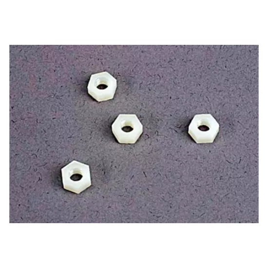 4mm nylon wheel nuts (4), TRX2447
