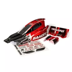 Body, Bandit (also fits Bandit VXL), black & red (painted, decals applied)