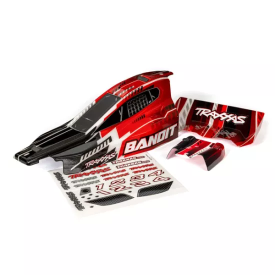 Body, Bandit (also fits Bandit VXL), black & red (painted, decals applied)