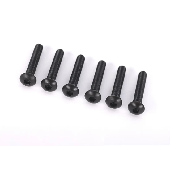 Screws, 4x24mm button-head machine (hex drive) (6)