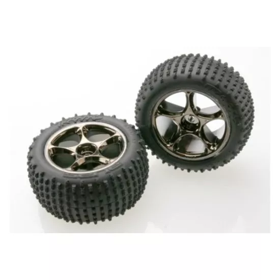 Tires & wheels, assembled (Tracer 2.2 black chrome wheels, A, TRX2470A