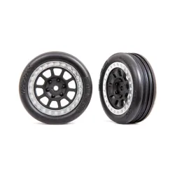 Tires & wheels, assembled (2.2' black chrome wheels, Alias 2.2' tires) (2) (Bandit rear, medium compound with foam inserts)