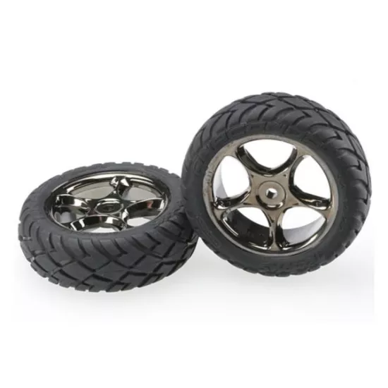 Tires & wheels, assembled (Tracer 2.2 black chrome wheels, A, TRX2479A