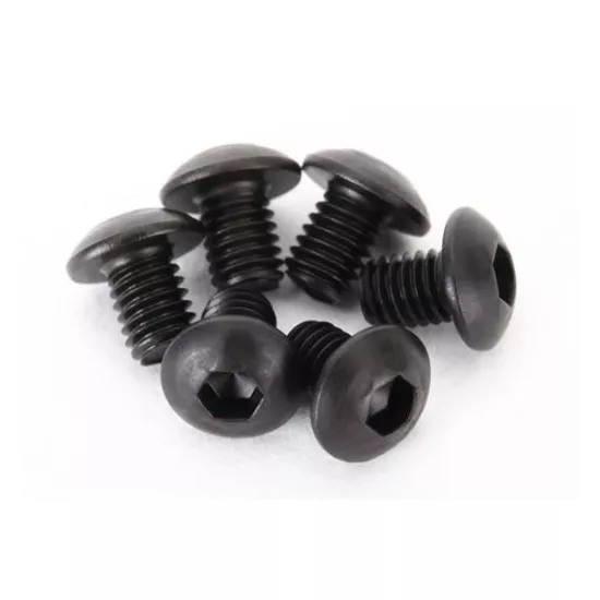 Screws, 3x4mm button-head machine (hex drive) (6)