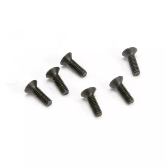 Screws, 2.5x8 countersunk machine (hex drive) (6), TRX2524