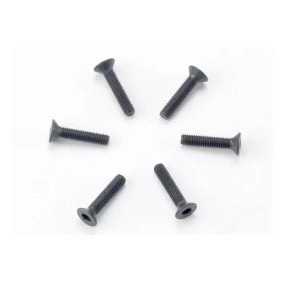 Screws, 2.5x12mm countersunk machine (hex drive) (6), TRX2526