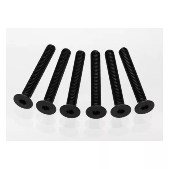 Screws, 4x30mm countersunk machine (hex drive) (6), TRX2533