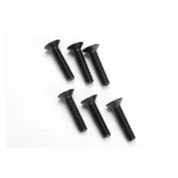 Screws, 4x18mm countersunk machine (hex drive) (6), TRX2547