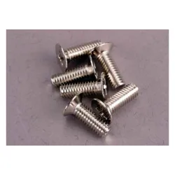 Screws, 4x12mm countersunk machine (100-degree) (6), TRX2548