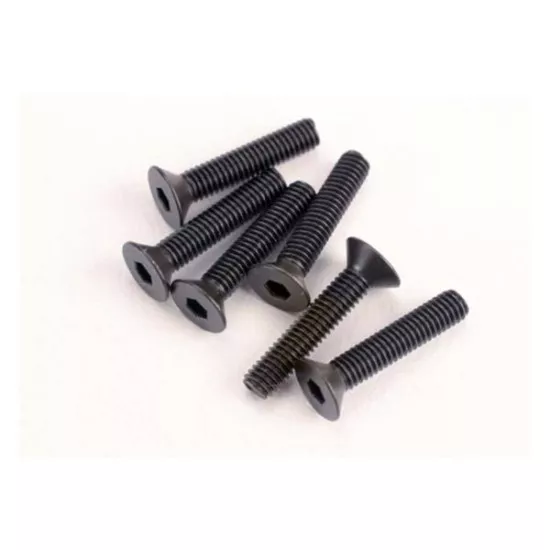 Screws, 3x15mm countersunk machine (6) (hex drive), TRX2553