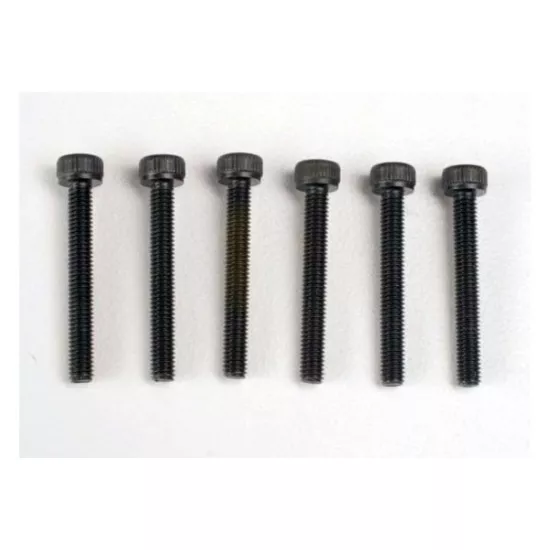 Header screws, 3x23mm cap hex screws (6), TRX2556