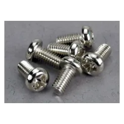 Screws, 3x6mm roundhead machine (6)