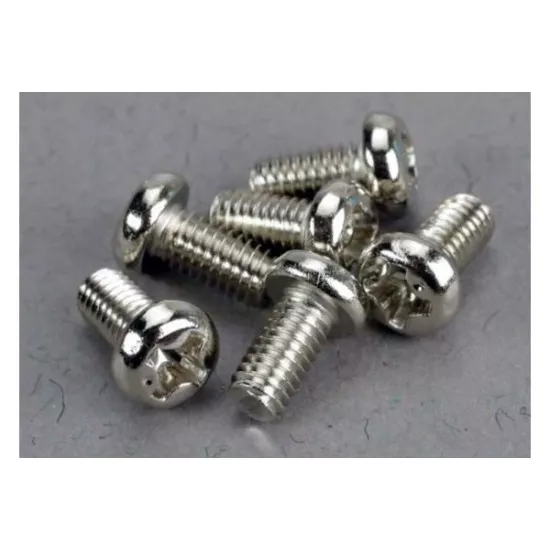 Screws, 3x6mm roundhead machine (6), TRX2558
