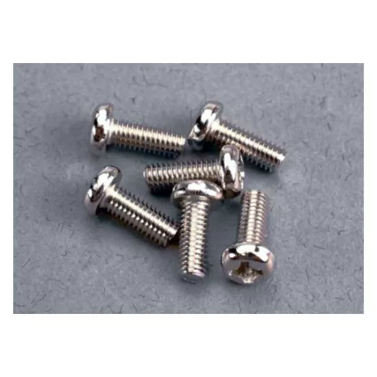 Screws, 3x8mm roundhead machine (6)