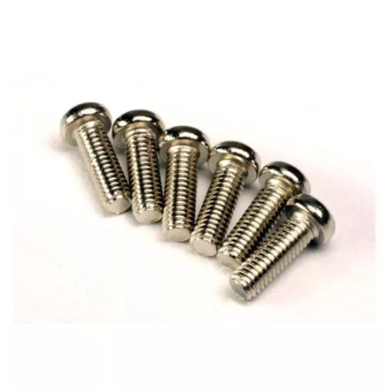 Screws, 2.6x8mm roundhead machine (6)