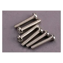 Screws, 3x15mm roundhead machine (6)