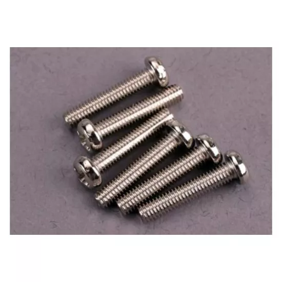 Screws, 3x15mm roundhead machine (6), TRX2563