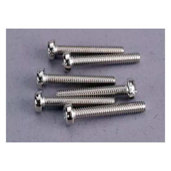 Screws, 3x18mm roundhead machine (6)