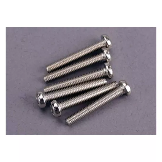 Screws, 3x20mm roundhead machine (6), TRX2566
