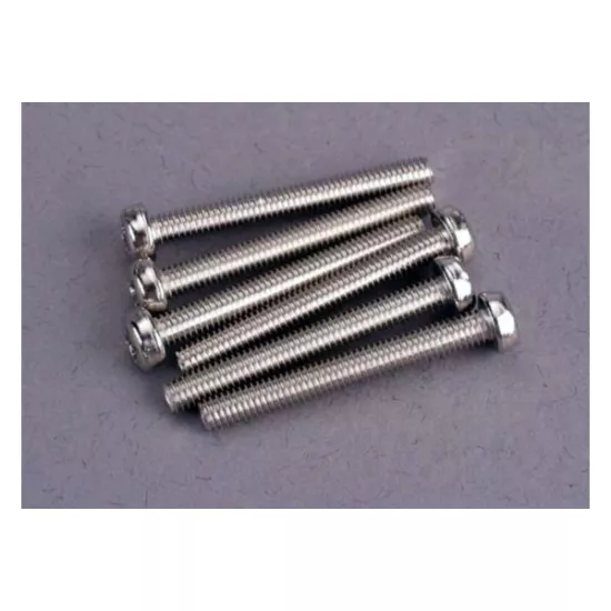 Screws, 3x25mm roundhead machine (6)