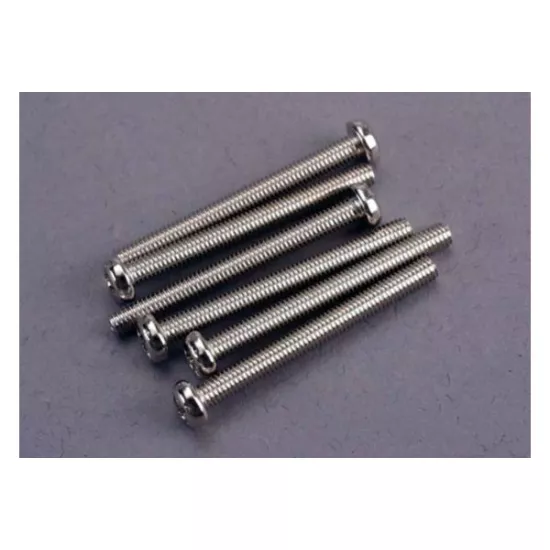 Screws, 3x30mm roundhead machine (6), TRX2572