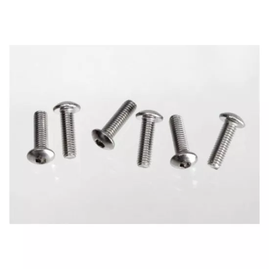 Screws, 3x10 button-head machine (hex drive) (stainless stee, TRX2577X