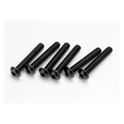 Screws, 3x18mm button-head machine (hex drive) (6), TRX2583