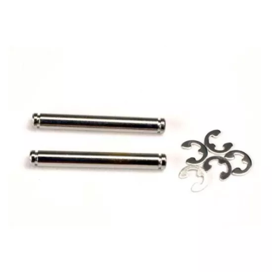 Suspension pins, 26mm (kingpins) (2) w/ E-clips (4), TRX2636