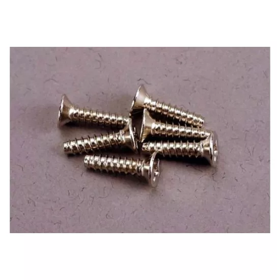Screws, 3x12mm countersunk self-tapping (6), TRX2648