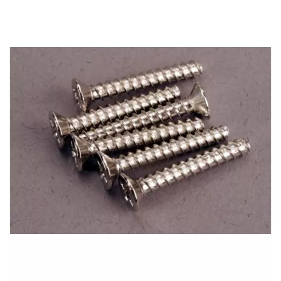 Screws, 3x20mm countersunk self-tapping (6)