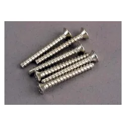Screws, 3x25mm countersunk self-tapping (6)
