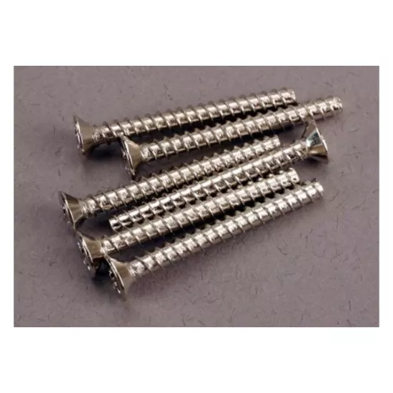 Screws, 3x28mm countersunk self-tapping (6), TRX2652