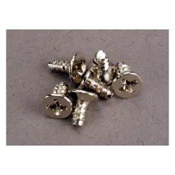 Screws, 3x6mm countersunk self-tapping (6), TRX2653