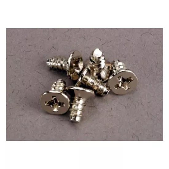 Screws, 3x6mm countersunk self-tapping (6), TRX2653