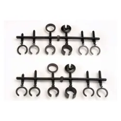 Spring retainers, upper & lower (2)/ spring pre-load spacers, TRX2668
