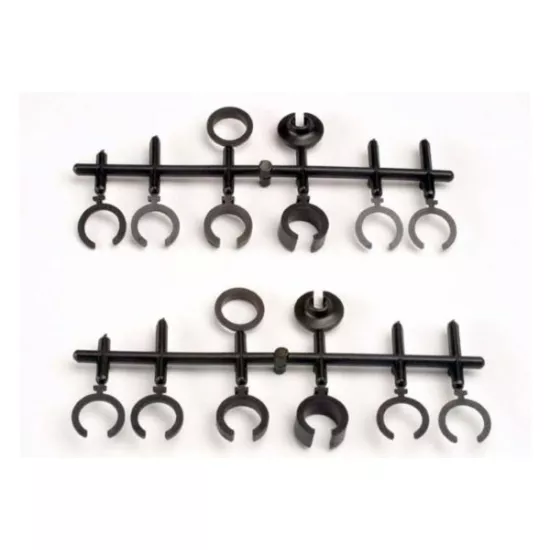 Spring retainers, upper & lower (2)/ spring pre-load spacers