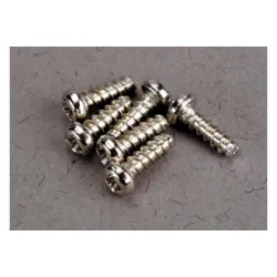 Screws, 2x6mm roundhead self-tapping (6), TRX2674